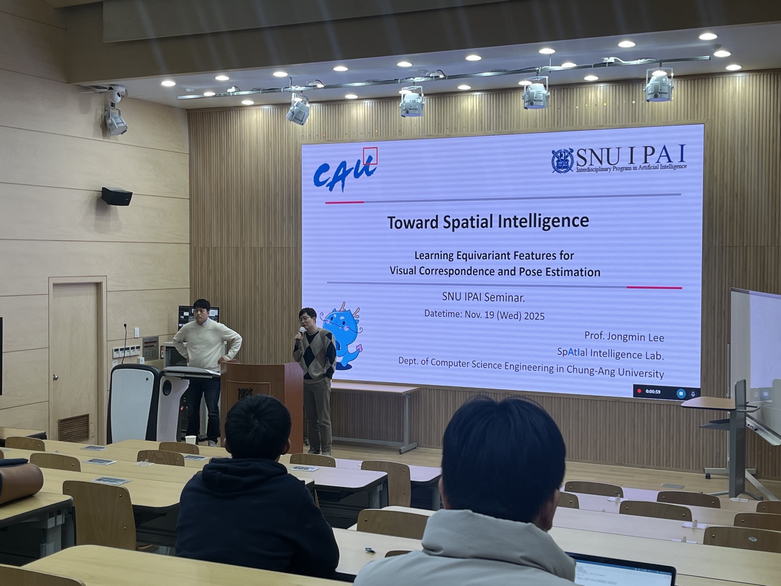 Prof. Jongmin Lee gave an invited talk at the SNU IPAI Seminar